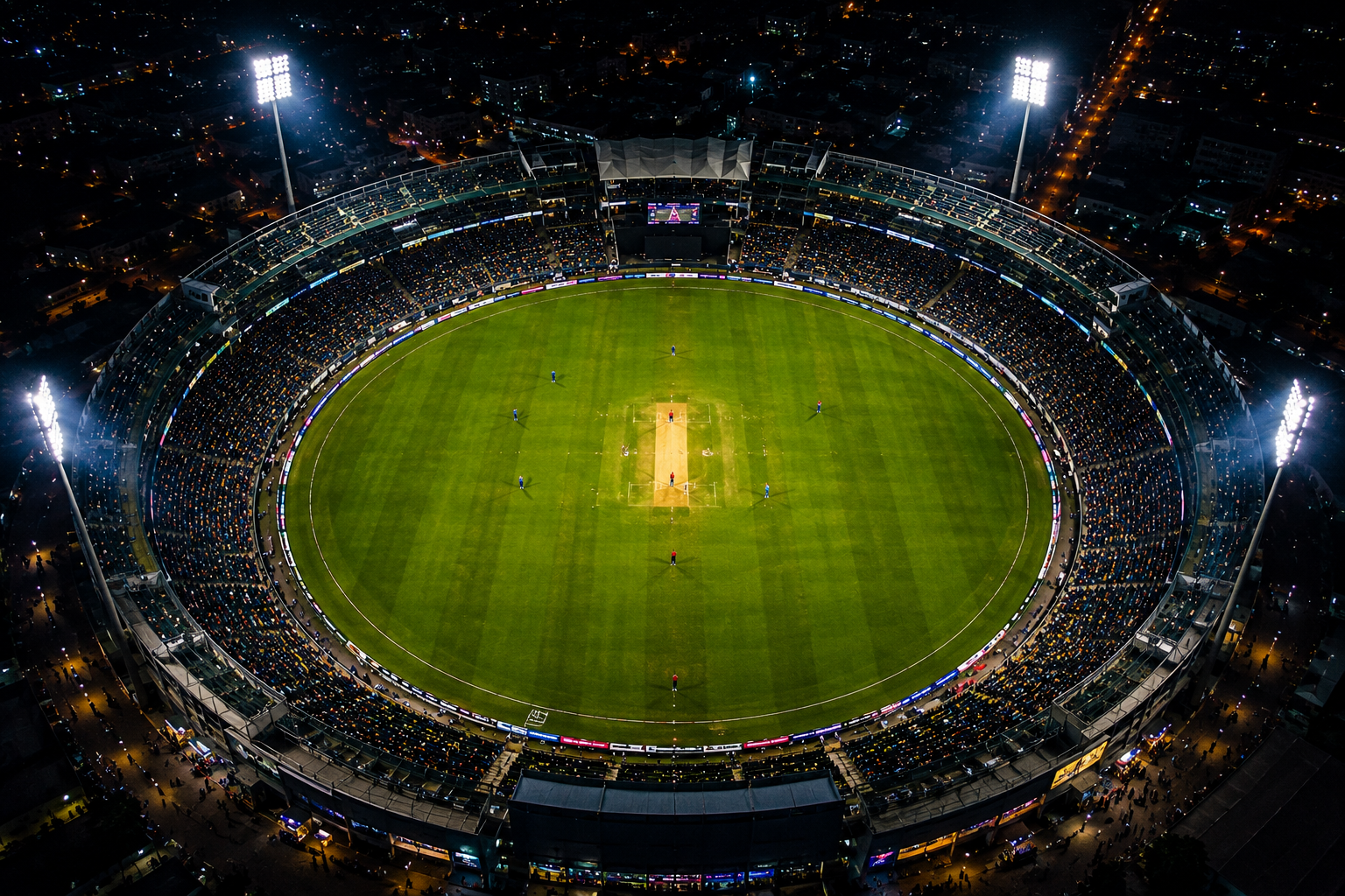 Cricket ground aerial